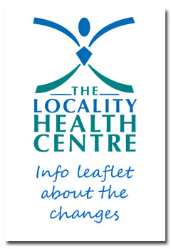 Locality Health Centre info leaflet.